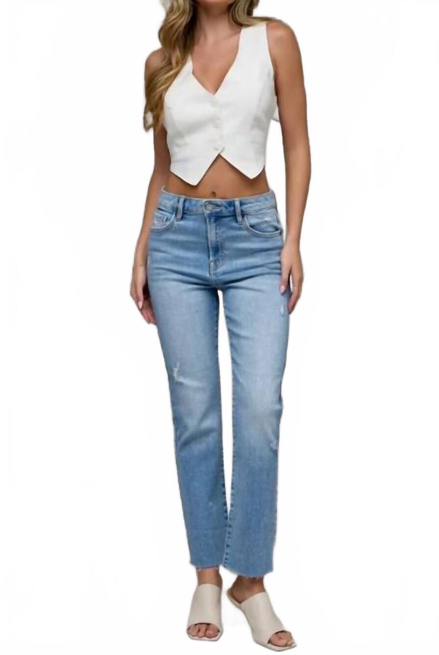 NEW HIDDEN quinn skinny jean in medium light wash